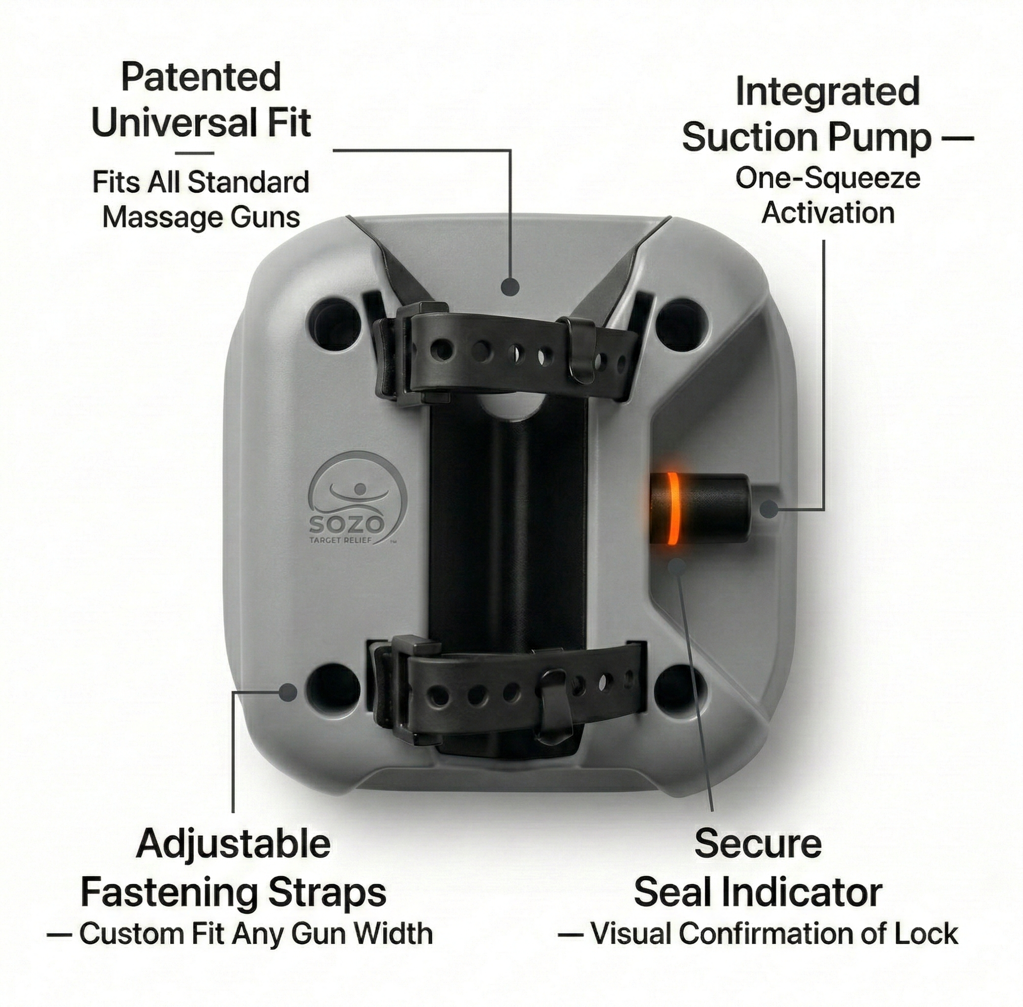 SOZO Premium Massage Gun Mount